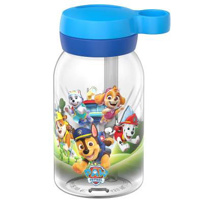 Botella con pajita 450 ml Paw Patrol Pups