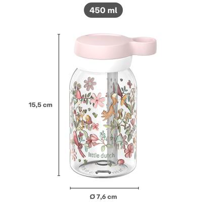 Botella con pajita 450 ml Fairy Wonders