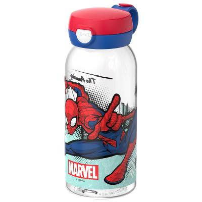 Botella Flip tapa abatible 600 ml Spiderman