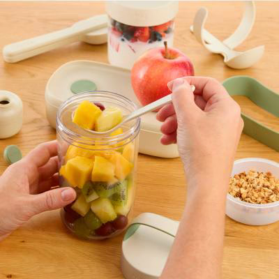 Fiambrera con cuchara Jar to Go Natural