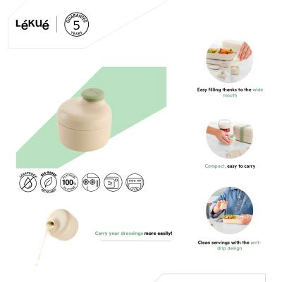 Recipiente para salsas y condimentos Lekue Natural