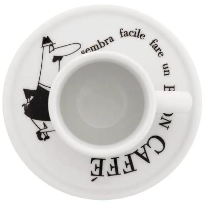 Set 4 tazas espresso con plato Bialetti