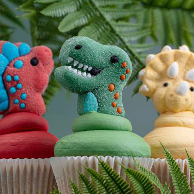 Set 12 decoraciones Nubes Dinosaurs