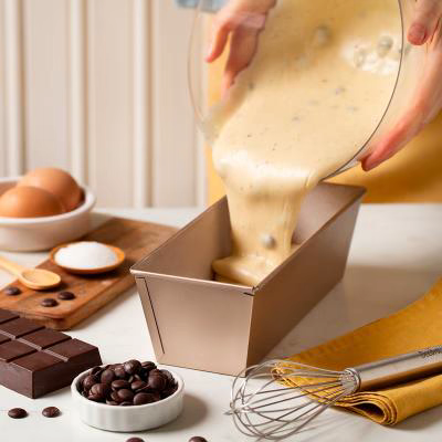 Molde plumcake antiadherente Gold 25x10x7,7 cm