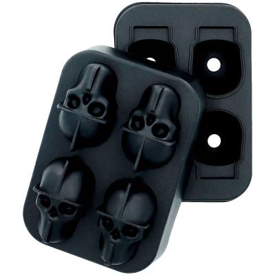 Molde x4 cubitos Calavera Halloween