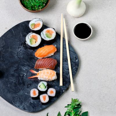 10x par palillos japoneses bamb� 23 cm