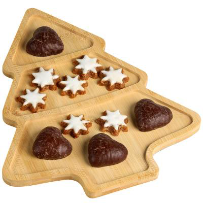 Bandeja servir Arbol Navidad bamb� 3 compart