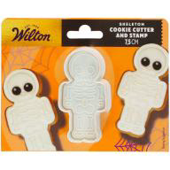 Cortador galletas y sello Wilton Equeleto 7,5 cm