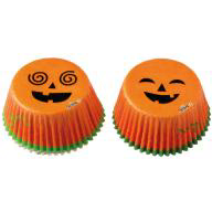 Papel cupcakes x36 Calabazas divertidas