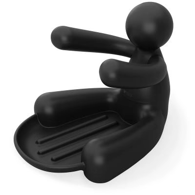 Reposa estropajos fregadero Buddy Umbra negro