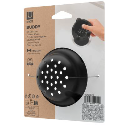 Tap�n colador fregadero Buddy Umbra negro