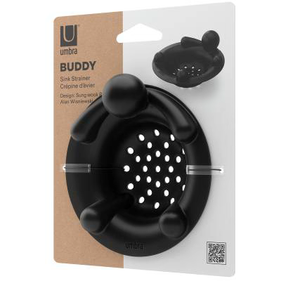 Tap�n colador fregadero Buddy Umbra negro