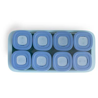 Set 8 recipientes congelaci�n x50 ml con base