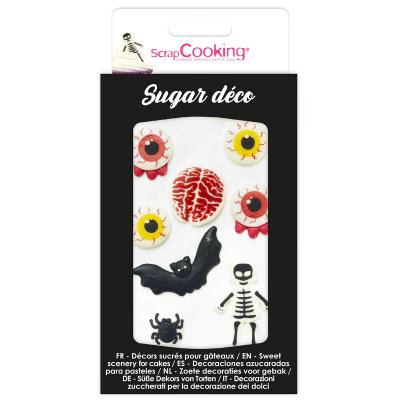 Set 8 decoraciones comestibles Horror