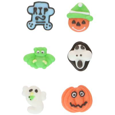 Set 8 decoraciones de az�car Spooky Pumpkins