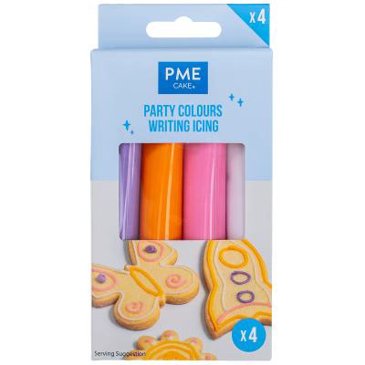 Set Tubos glaseado para galletas PME Fiesta