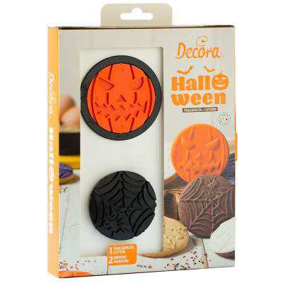 Set 3 cortadores galletas y marcadores Halloween