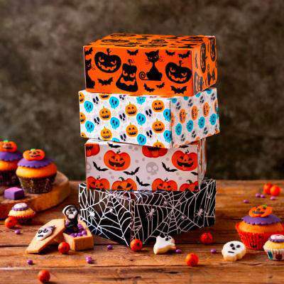 Caja para pasteles y dulces 18x13x7,5 Ara�a
