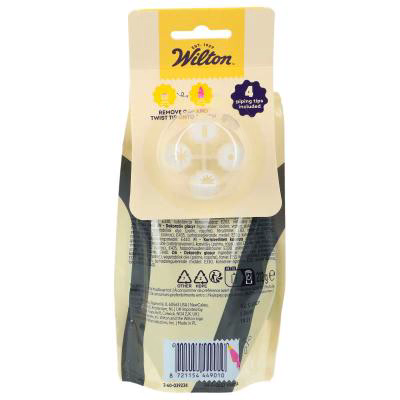 Tubo glasa Wilton con 4 boquillas 212 g negro
