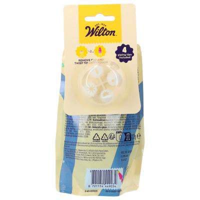 Tubo glasa Wilton con 4 boquillas 212 g azul