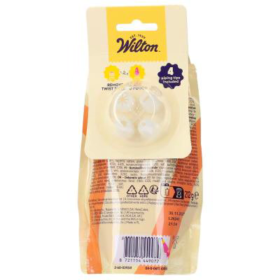 Tubo glasa Wilton con 4 boquillas 212 g naranja