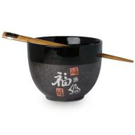 Bol soba individual con 2 palillos Fu