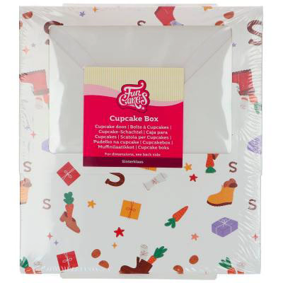 Set 3 Cajas para 6 cupcakes Santa