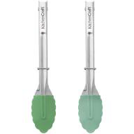 Mini pinza cocina silicona 18 cm green